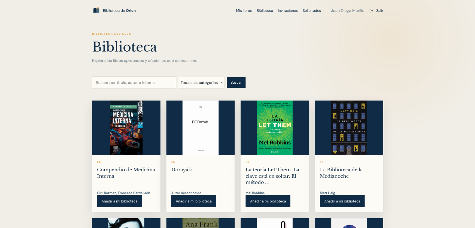 Imagen del proyecto Biblioteca de Orion